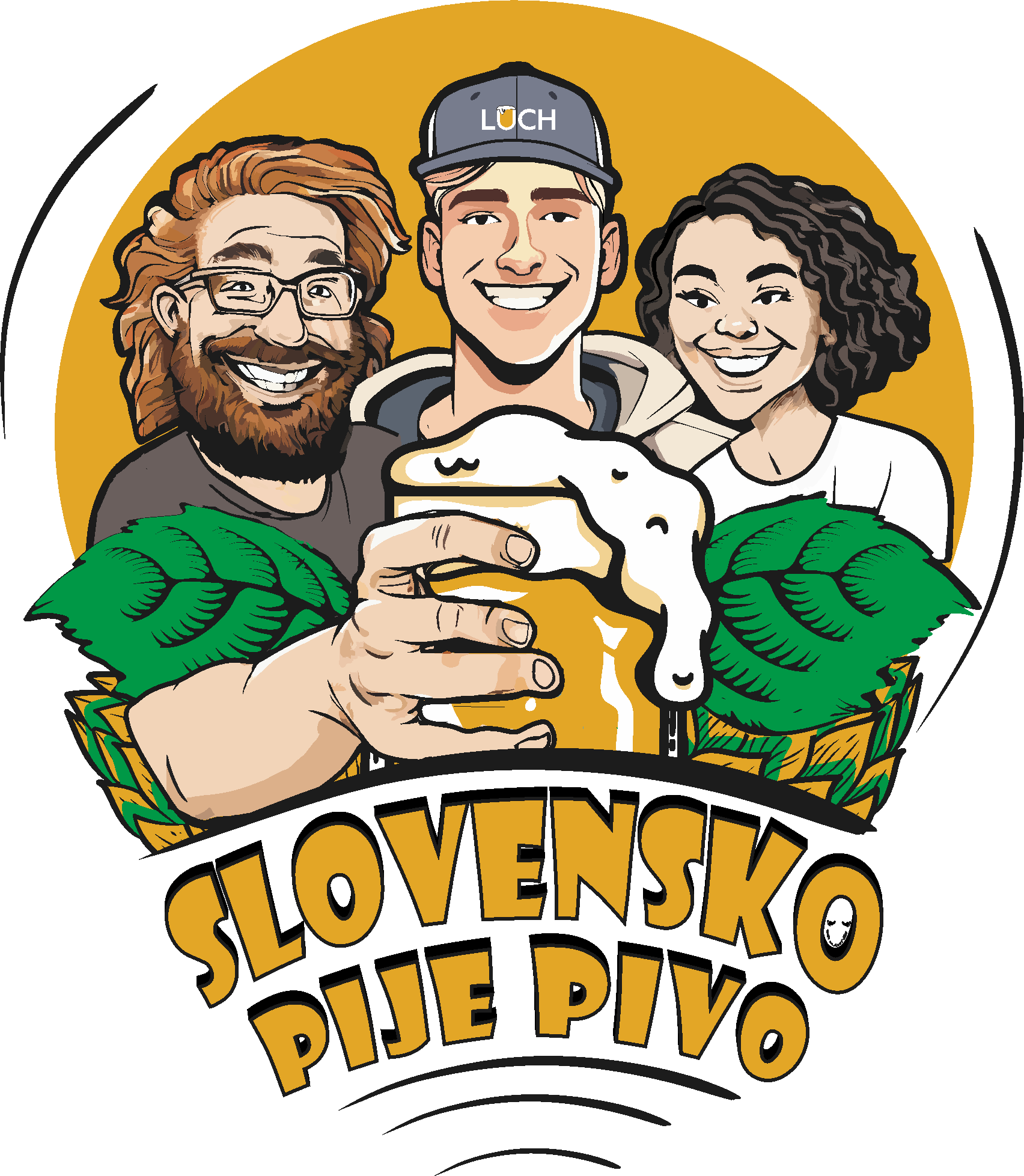 slovensko pije pivo logo